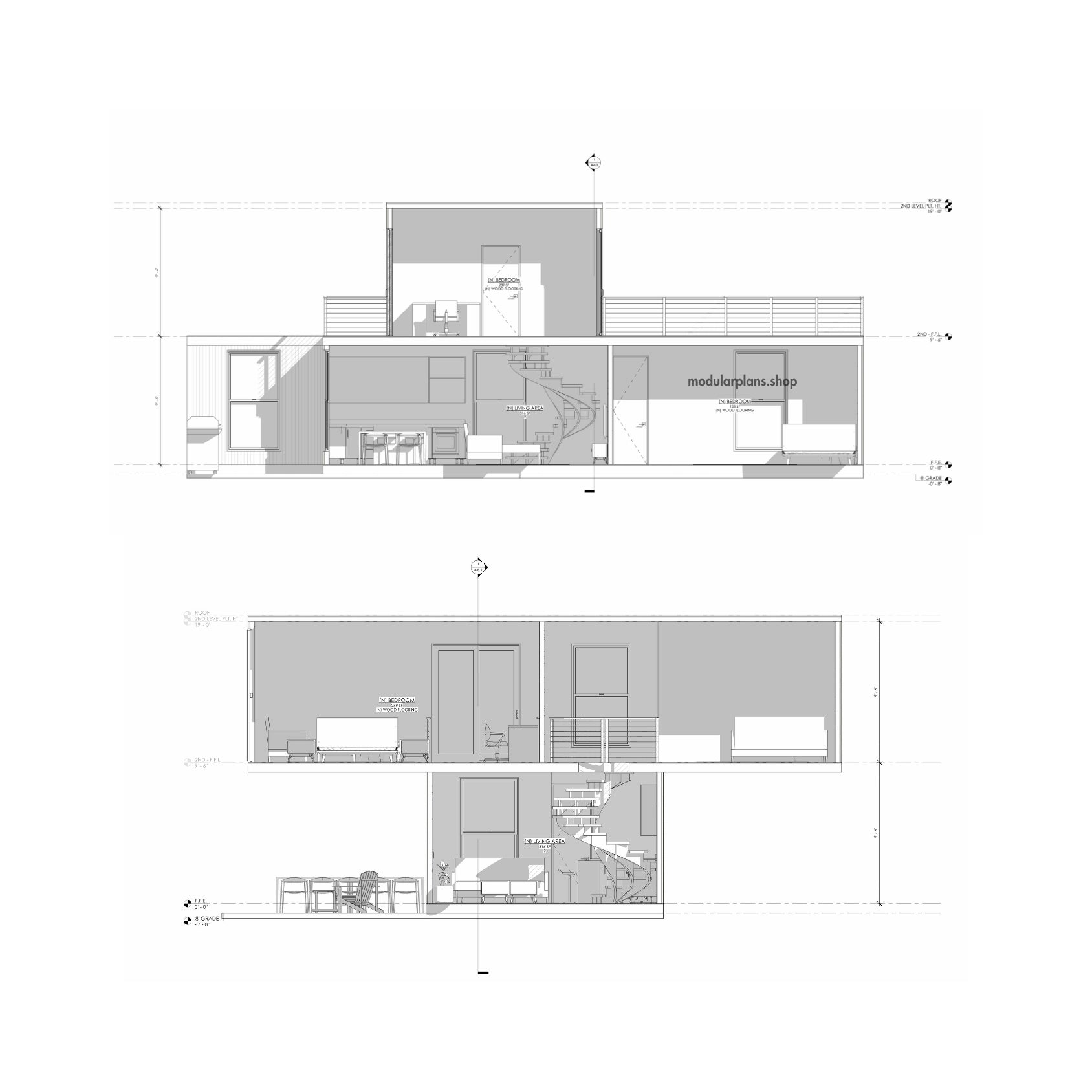 4x40' Container House | 3 Bed 2 Bath