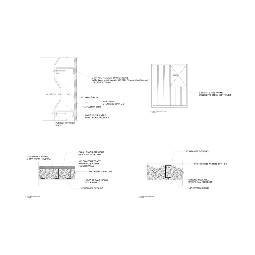 40' 20' Container House | 2.5 Bed 1 Bath