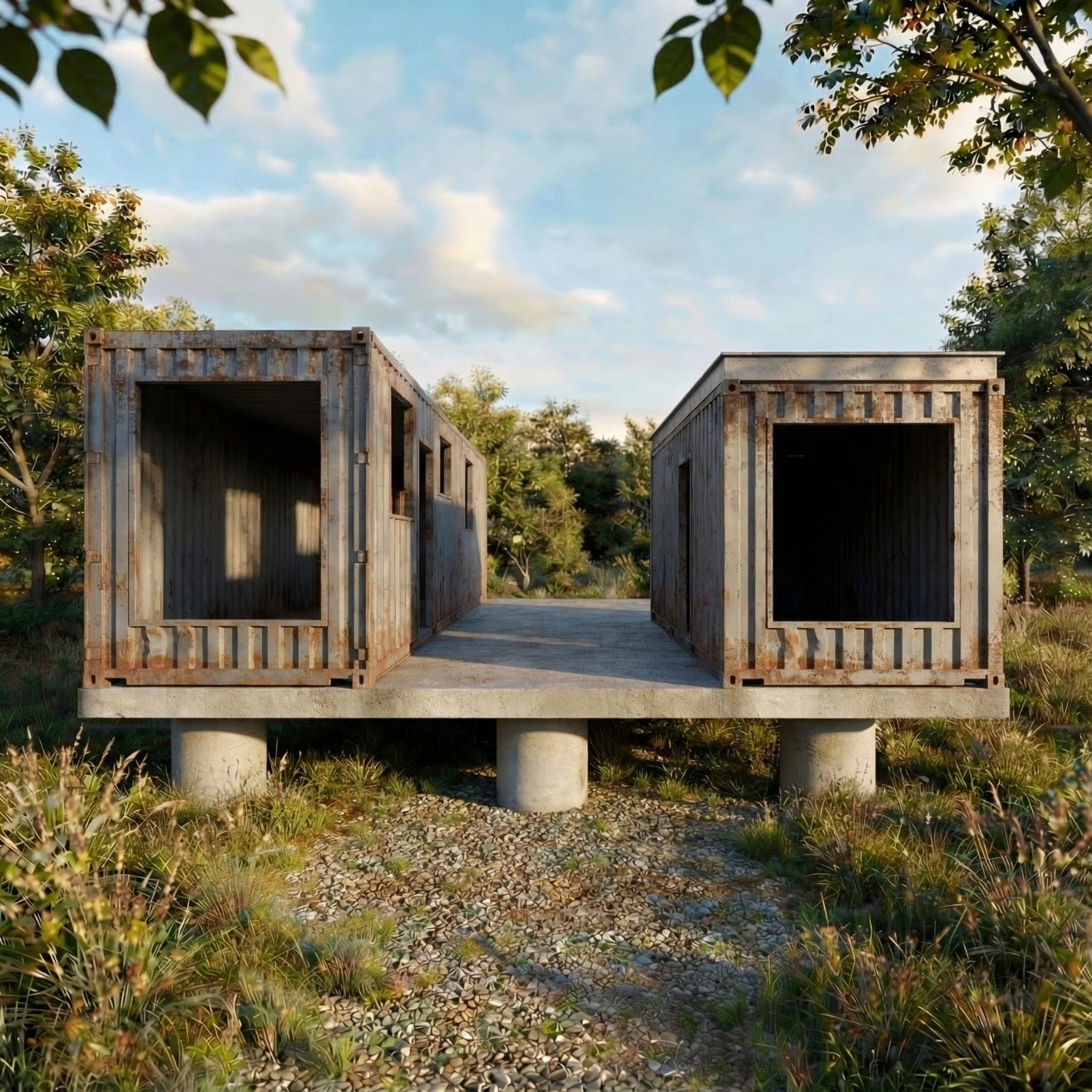 40' 20' Container House | 2.5 Bed 1 Bath