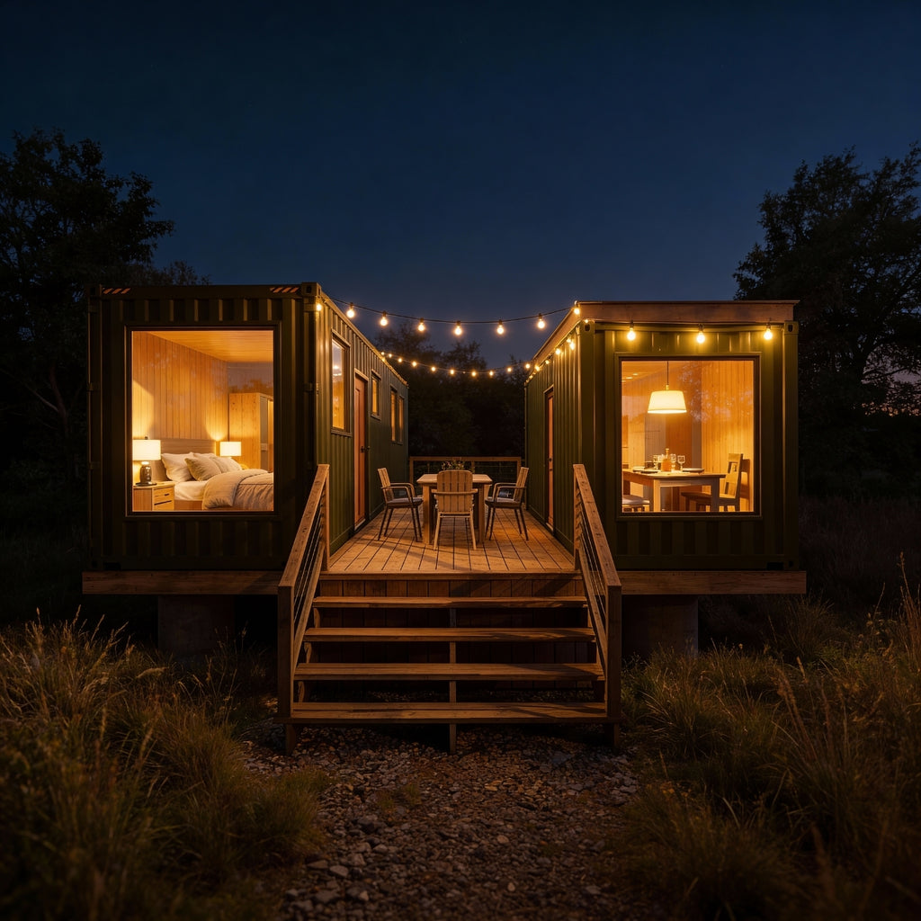 40' 20' Container House | 2.5 Bed 1 Bath