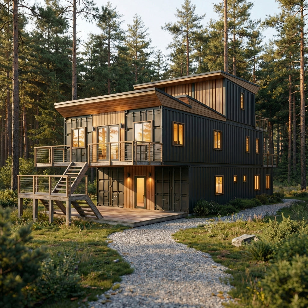 6x40' 2x20' Container House | 5 Bed 6 Bath