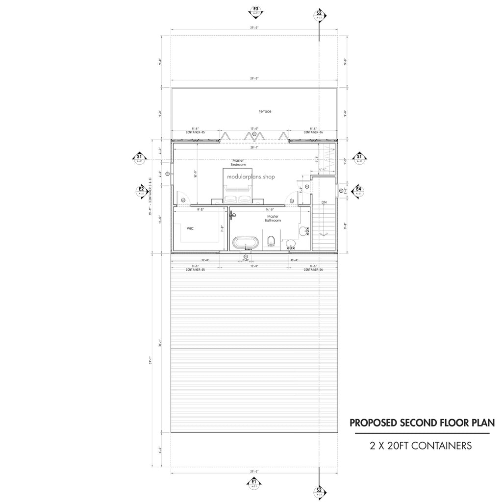 6x40' 2x20' Container House | 5 Bed 6 Bath