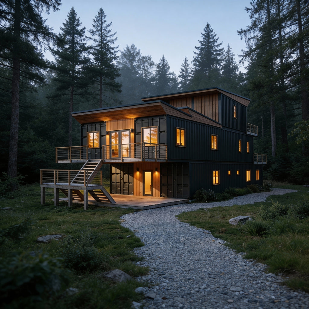 6x40' 2x20' Container House | 5 Bed 6 Bath