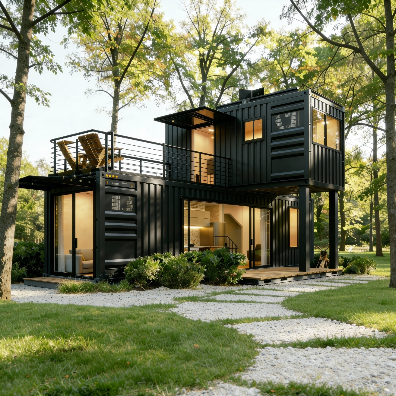 40' 20' Container House | 2 Bed 2 Bath