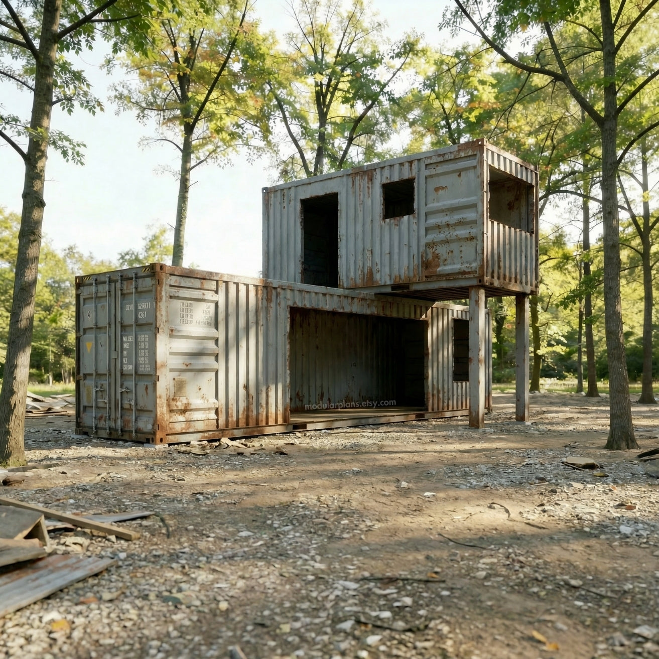 40' 20' Container House | 2 Bed 2 Bath