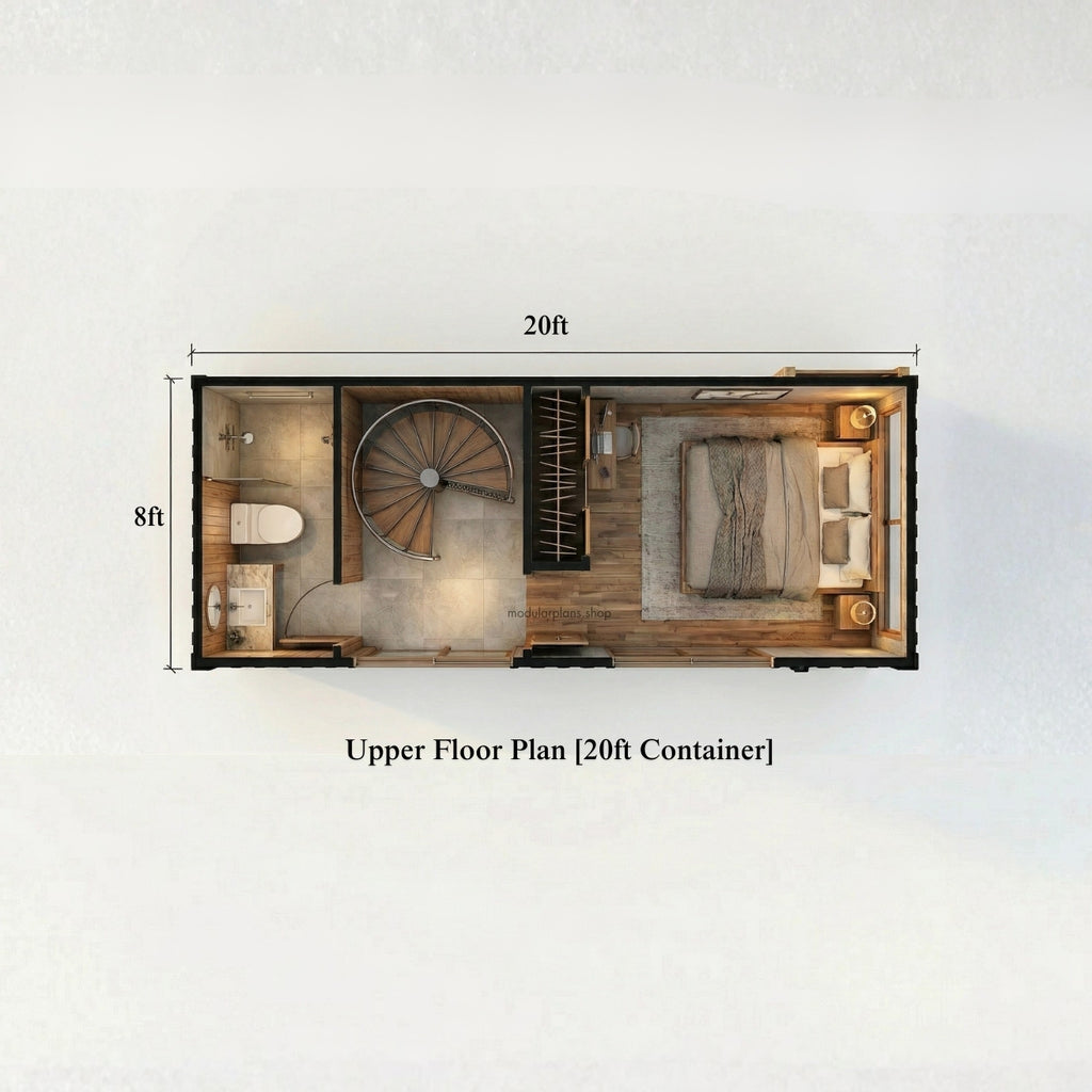 40' 20' Container House | 2 Bed 2 Bath