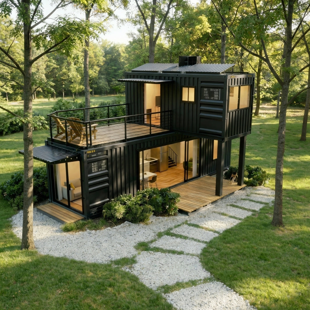 40' 20' Container House | 2 Bed 2 Bath