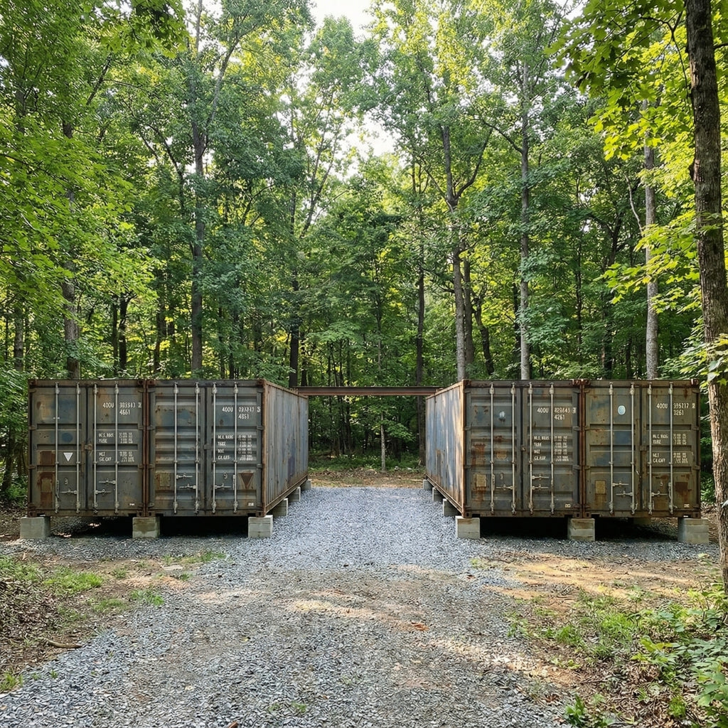 4x40' Container House | 3 Bed 2 Bath