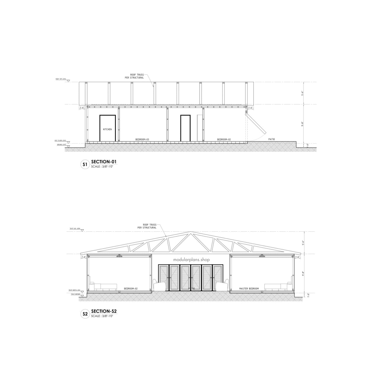 4x40' Container House | 3 Bed 2 Bath