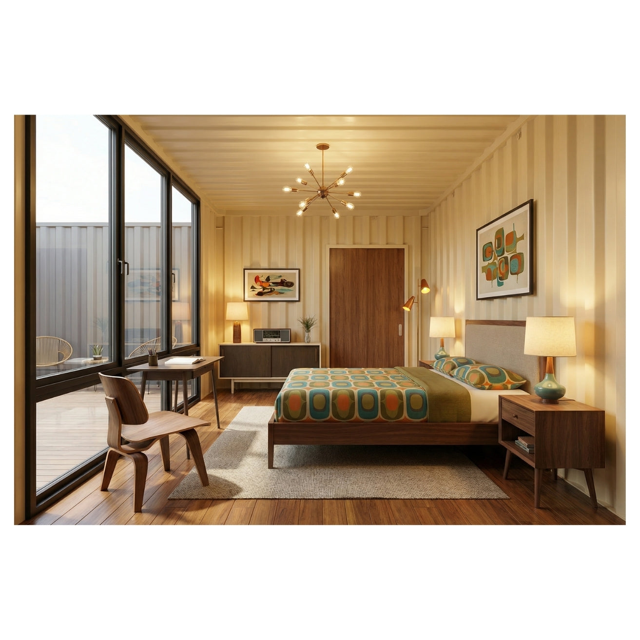 4x40' Container House | 3 Bed 2 Bath