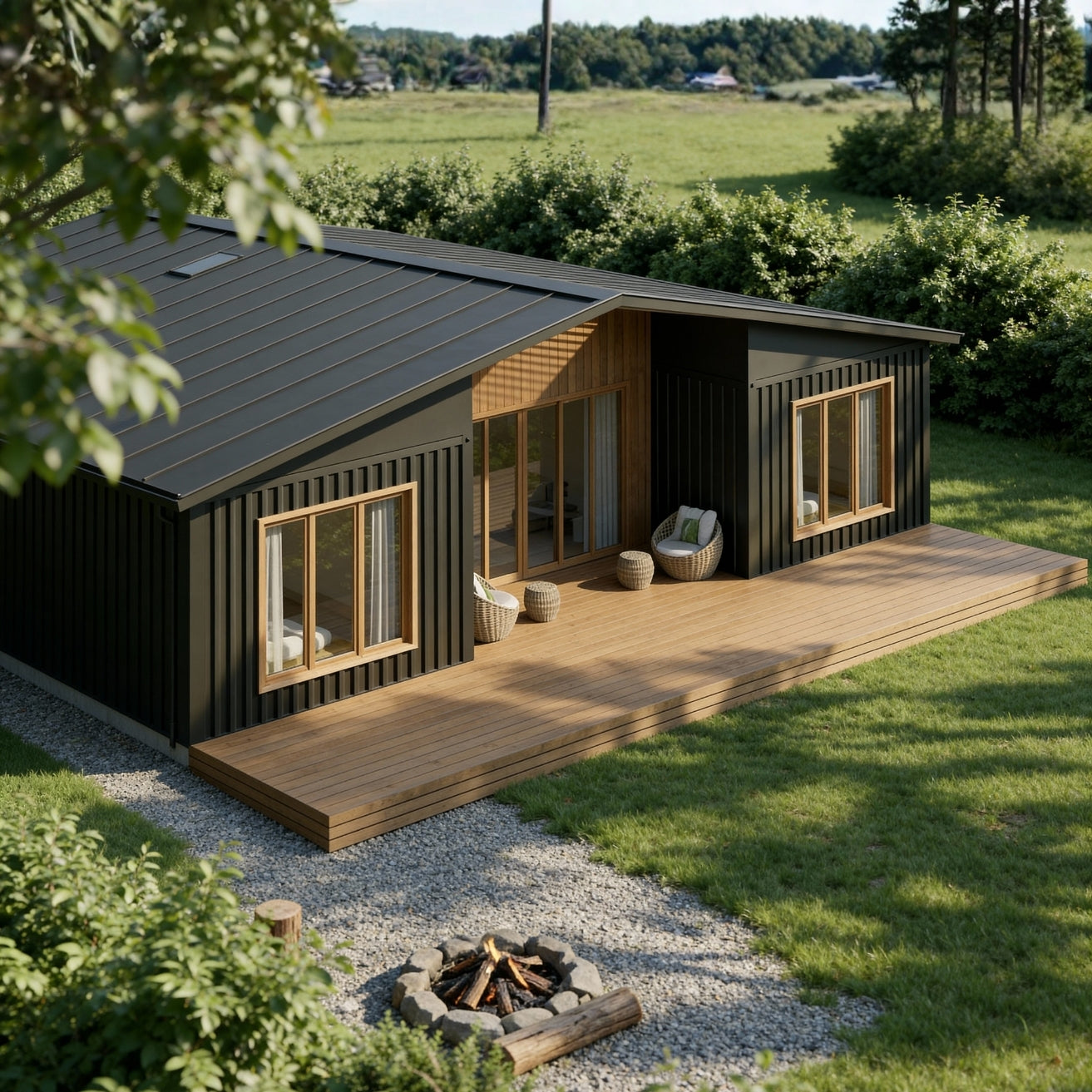 4x40' Container House | 3 Bed 2 Bath