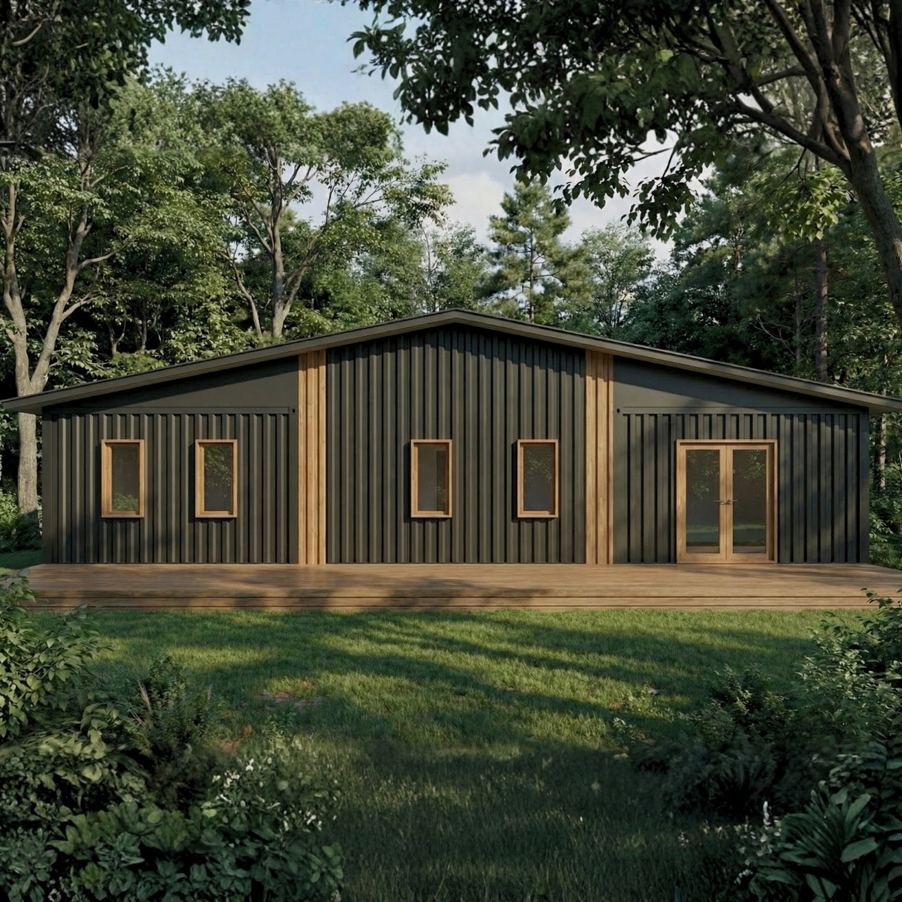 4x40' Container House | 3 Bed 2 Bath