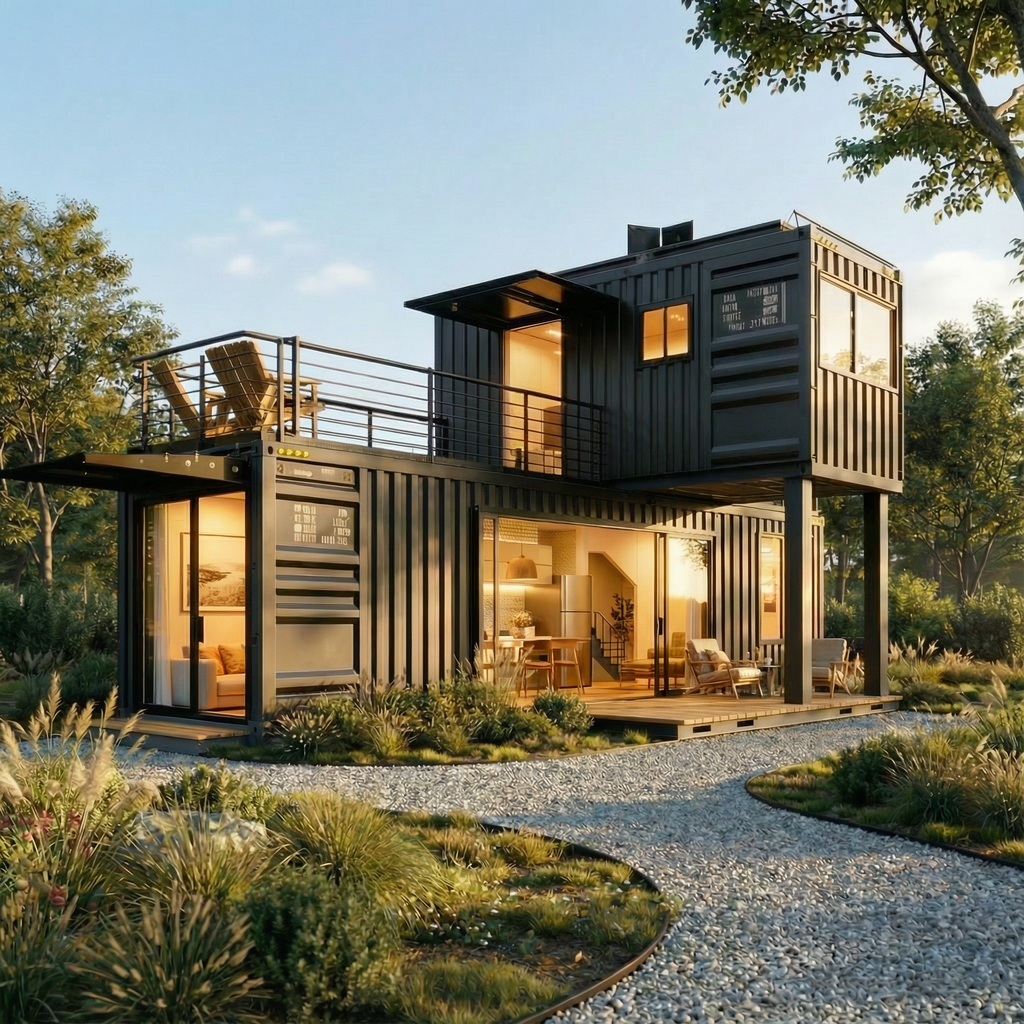 40' 20' Container House | 2 Bed 2 Bath